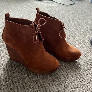 Never worn Michael Kors suede booties
